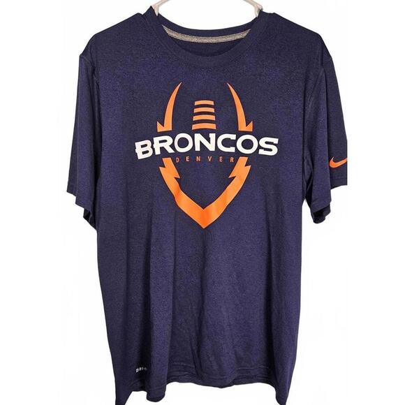 Denver Broncos Men's Nike Tri-Fit T-Shirt Size Large - Picture 1 of 6